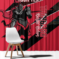 Custom Trinidad and Tobago Cricket Window Curtain Come On Trinbago Knight Riders