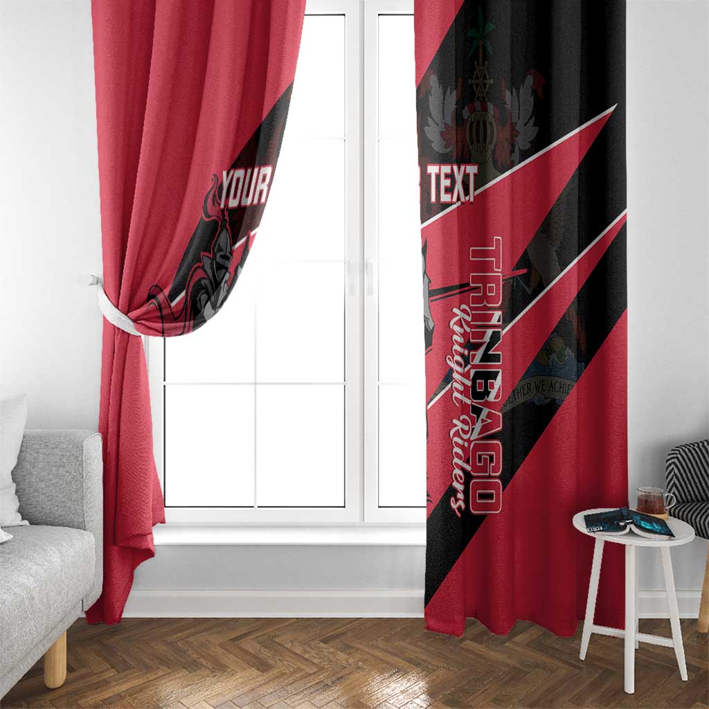 Custom Trinidad and Tobago Cricket Window Curtain Come On Trinbago Knight Riders