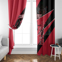 Custom Trinidad and Tobago Cricket Window Curtain Come On Trinbago Knight Riders