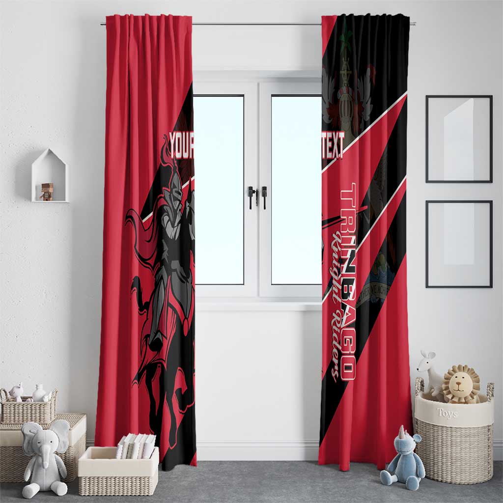 Custom Trinidad and Tobago Cricket Window Curtain Come On Trinbago Knight Riders