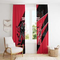 Custom Trinidad and Tobago Cricket Window Curtain Come On Trinbago Knight Riders