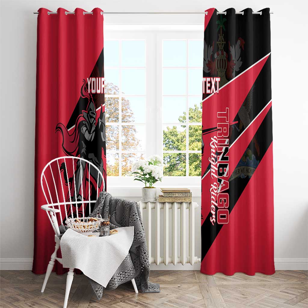 Custom Trinidad and Tobago Cricket Window Curtain Come On Trinbago Knight Riders