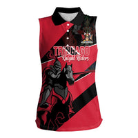 Custom Trinidad and Tobago Cricket Women Sleeveless Polo Shirt Come On Trinbago Knight Riders