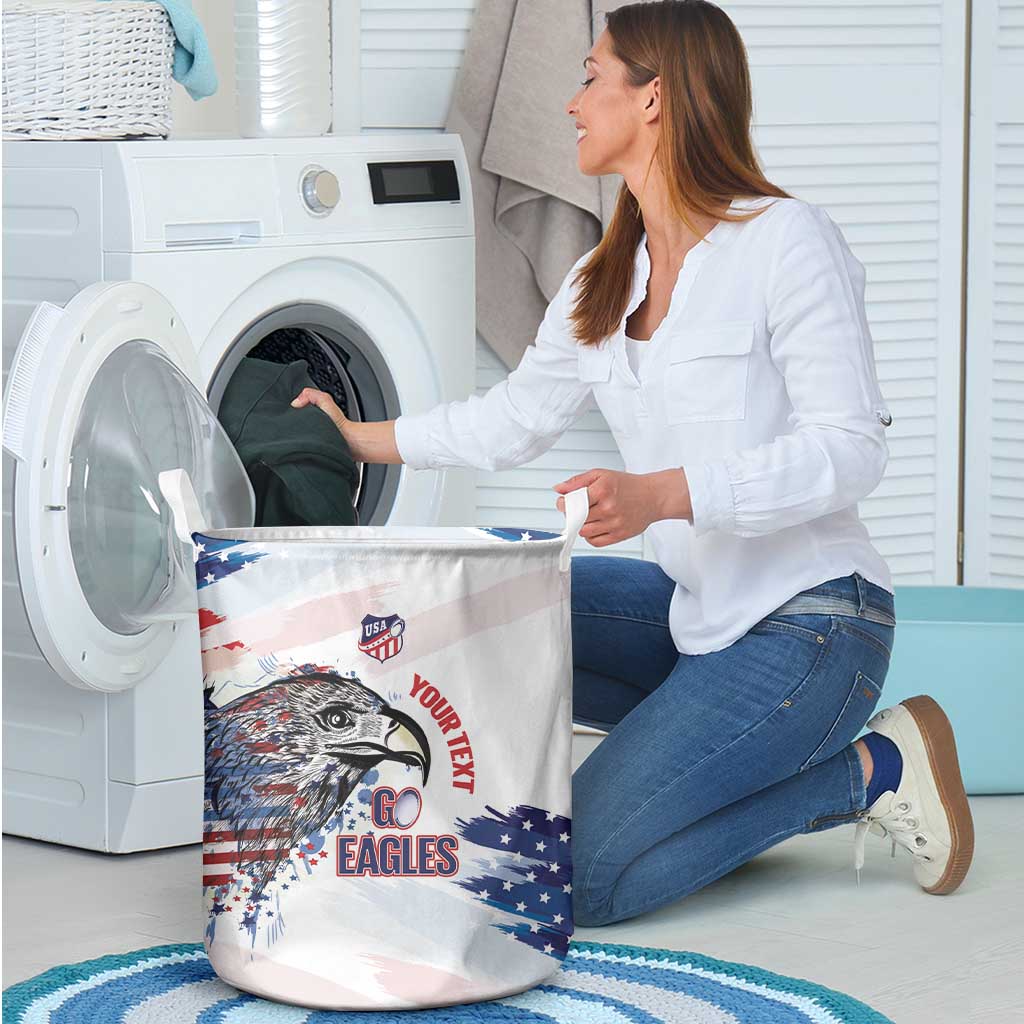 USA 2026 Rugby Custom Laundry Basket Go Eagle Brushes Style