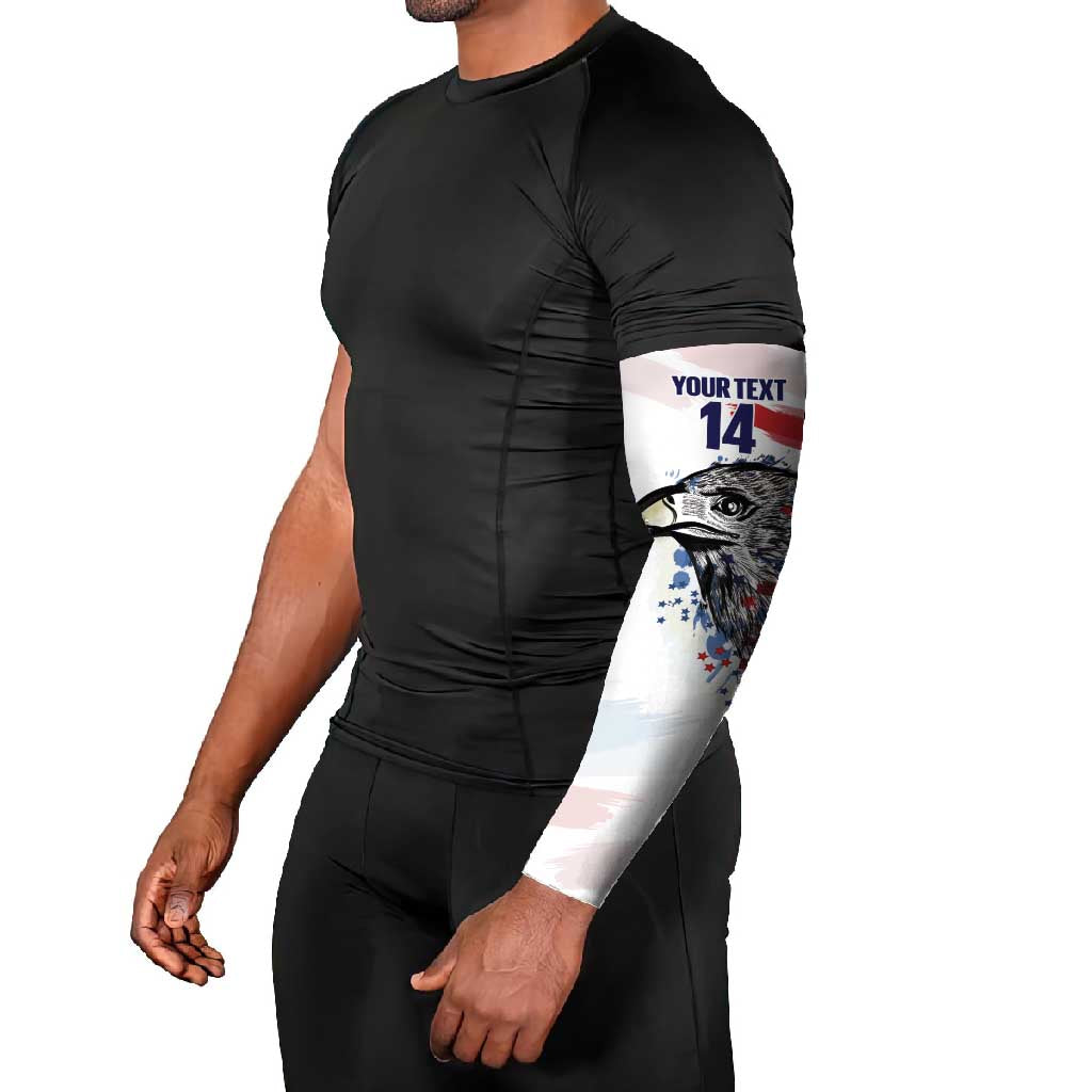USA 2026 Rugby Custom Arm Sleeves Go Eagle Brushes Style