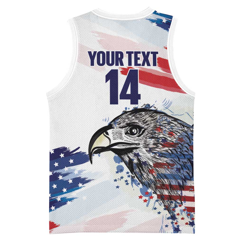 USA 2026 Rugby Custom Basketball Jersey Go Eagle Brushes Style