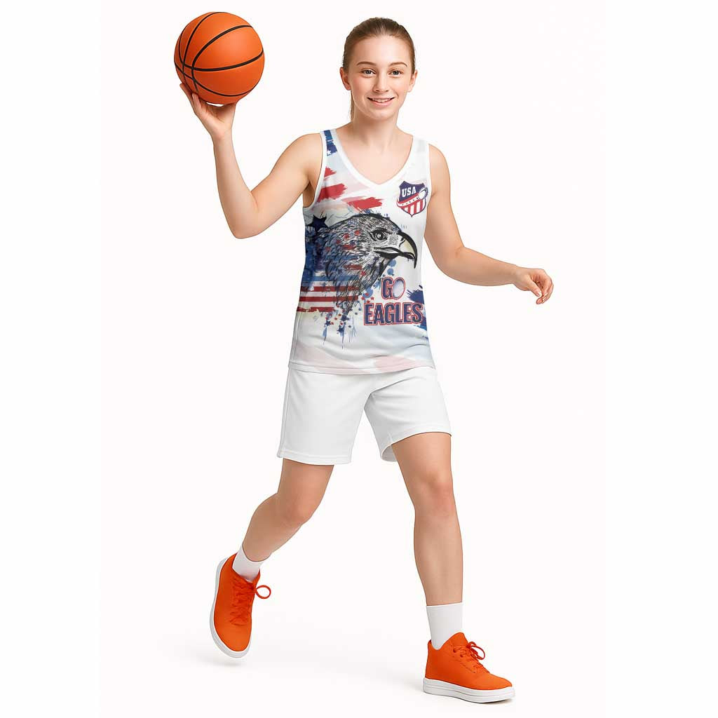 USA 2026 Rugby Custom Basketball Jersey Go Eagle Brushes Style