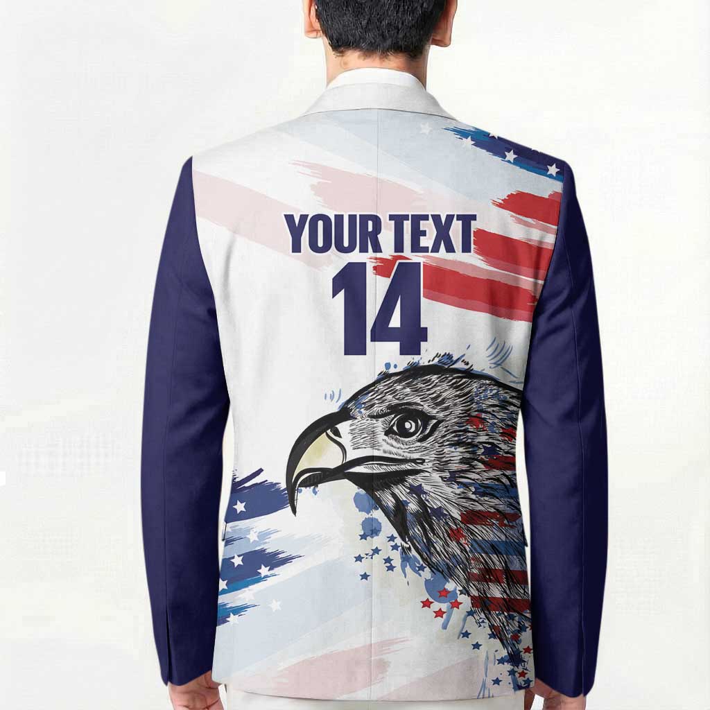 USA 2026 Rugby Custom Blazer Go Eagle Brushes Style