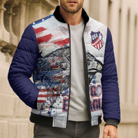 USA 2026 Rugby Custom Bomber Puffer Jacket Go Eagle Brushes Style