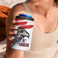 USA 2026 Rugby Custom 4 in 1 Can Cooler Tumbler Go Eagle Brushes Style