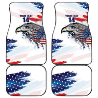 USA 2026 Rugby Custom Car Mats Go Eagle Brushes Style