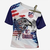 USA 2026 Rugby Custom Cross Shoulder Shirt Go Eagle Brushes Style