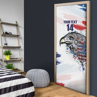 USA 2026 Rugby Custom Door Cover Go Eagle Brushes Style