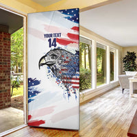 USA 2026 Rugby Custom Door Cover Go Eagle Brushes Style