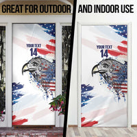 USA 2026 Rugby Custom Door Cover Go Eagle Brushes Style