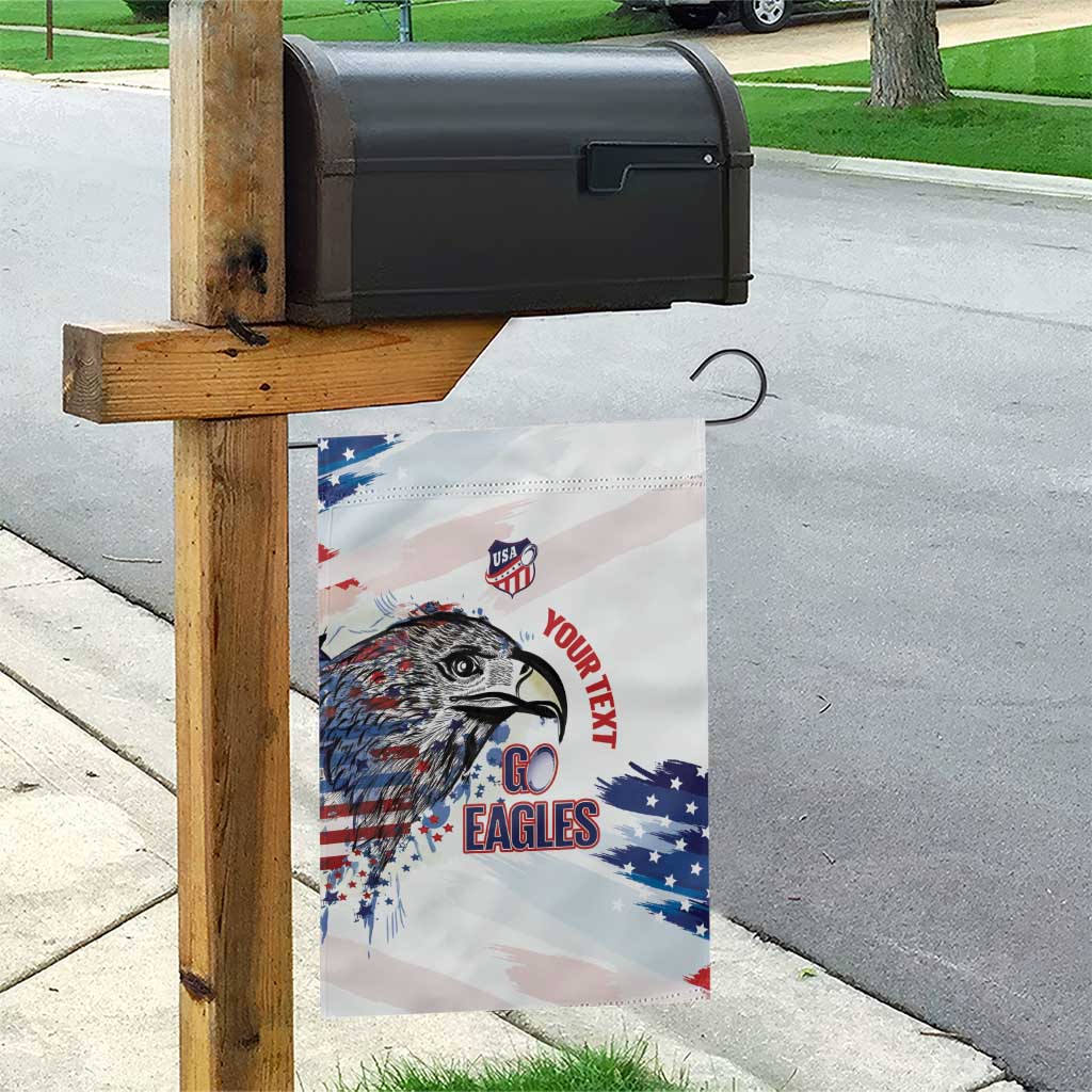 USA 2026 Rugby Custom Garden Flag Go Eagle Brushes Style