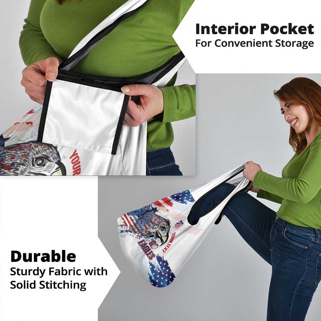 USA 2026 Rugby Custom Grocery Bag Go Eagle Brushes Style