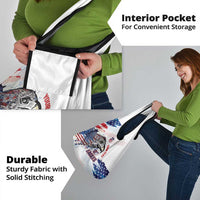 USA 2026 Rugby Custom Grocery Bag Go Eagle Brushes Style