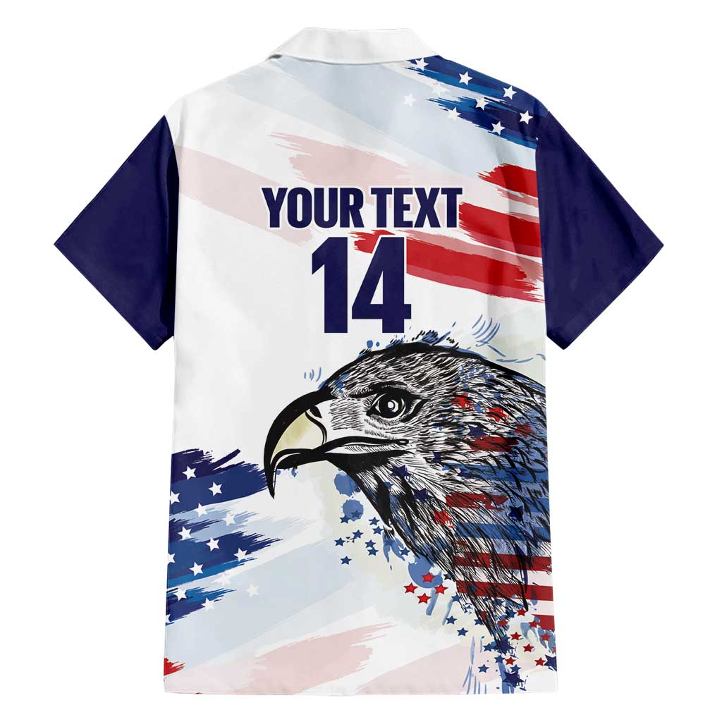 USA 2026 Rugby Custom Hawaiian Shirt Go Eagle Brushes Style
