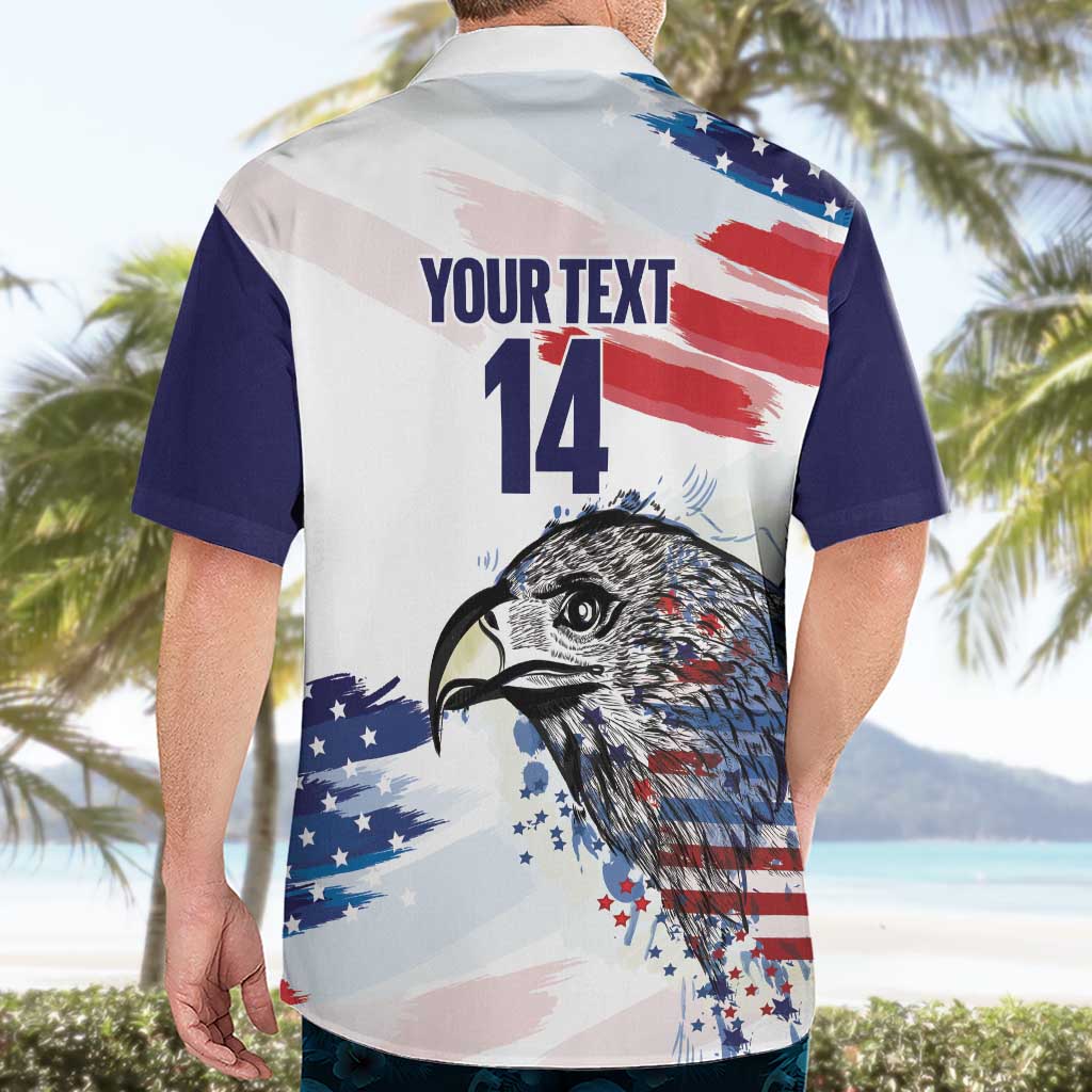 USA 2026 Rugby Custom Hawaiian Shirt Go Eagle Brushes Style