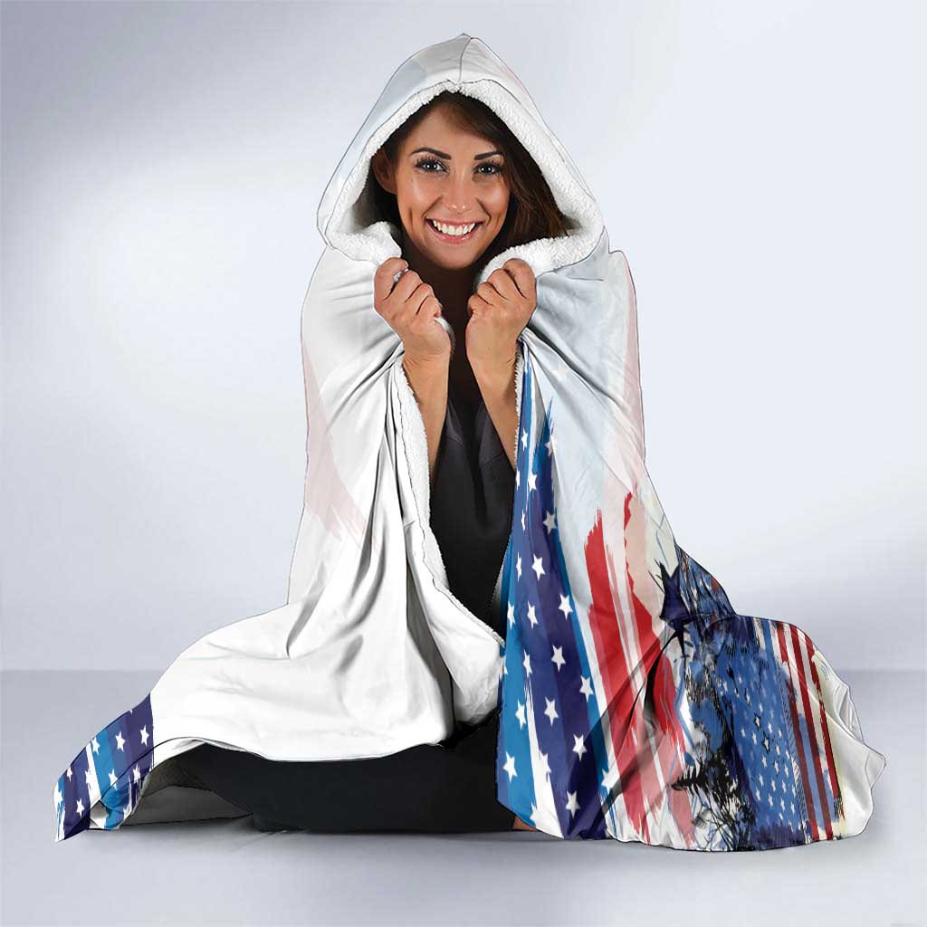 USA 2026 Rugby Custom Hooded Blanket Go Eagle Brushes Style