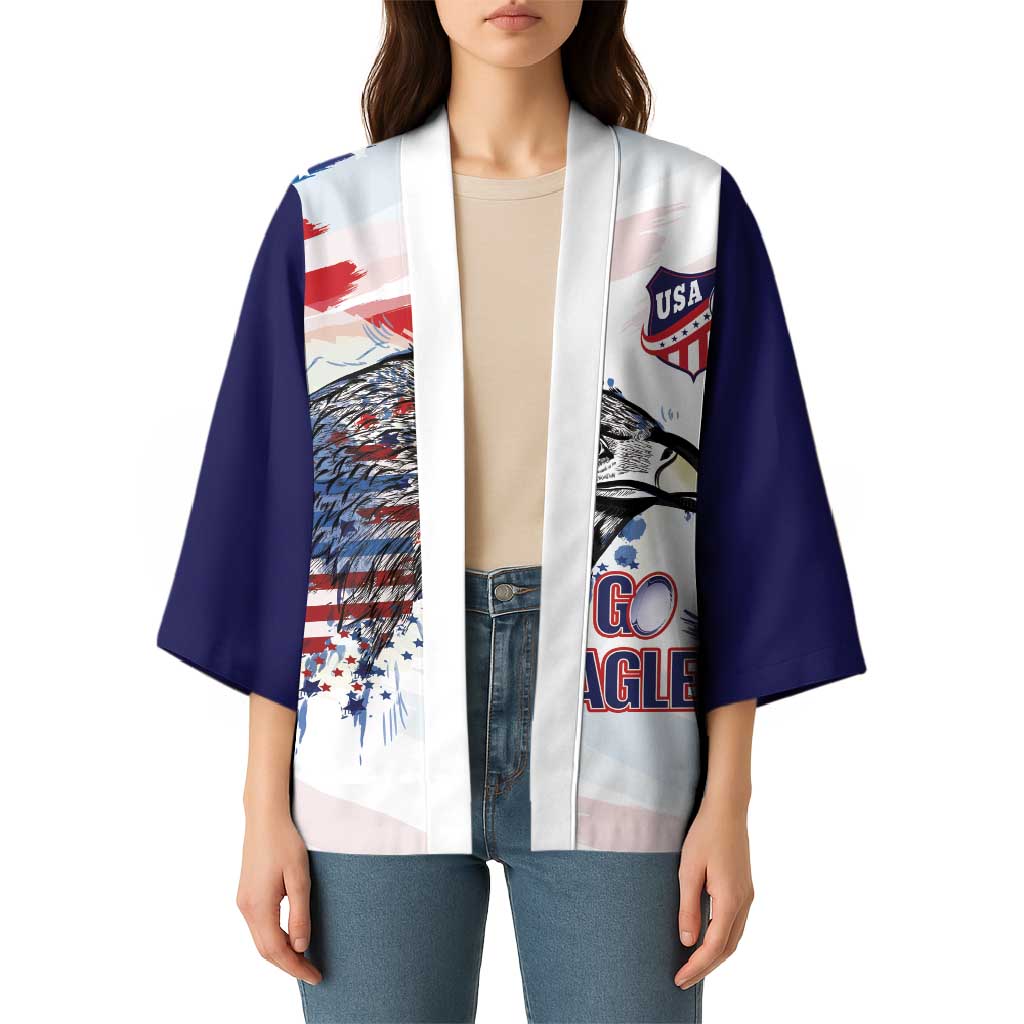 USA 2026 Rugby Custom Kimono Go Eagle Brushes Style