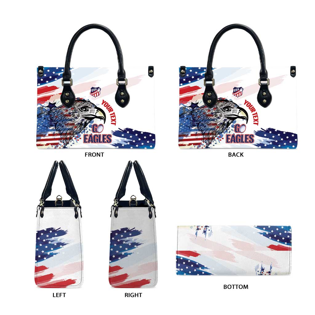 USA 2026 Rugby Custom Leather Bag Go Eagle Brushes Style
