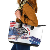 USA 2026 Rugby Custom Leather Tote Bag Go Eagle Brushes Style
