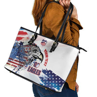 USA 2026 Rugby Custom Leather Tote Bag Go Eagle Brushes Style