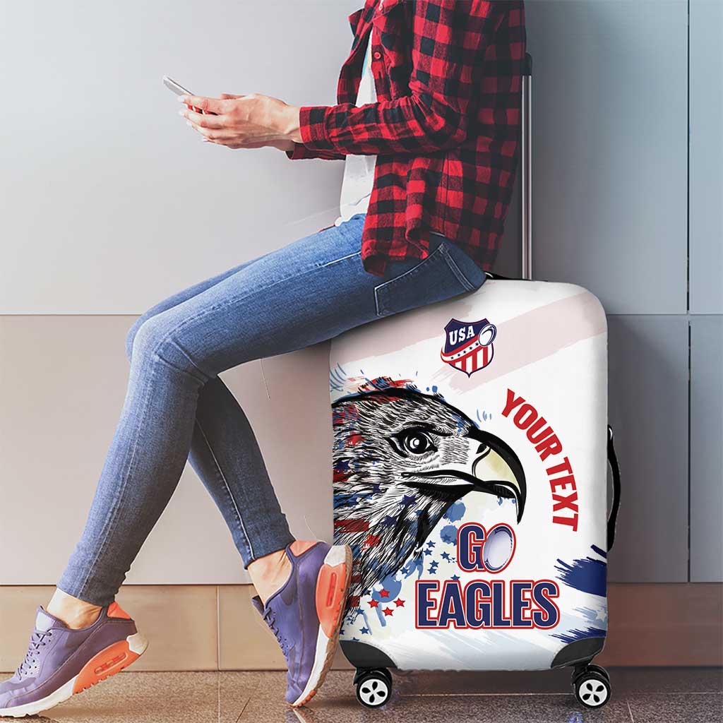 USA 2026 Rugby Custom Luggage Cover Go Eagle Brushes Style