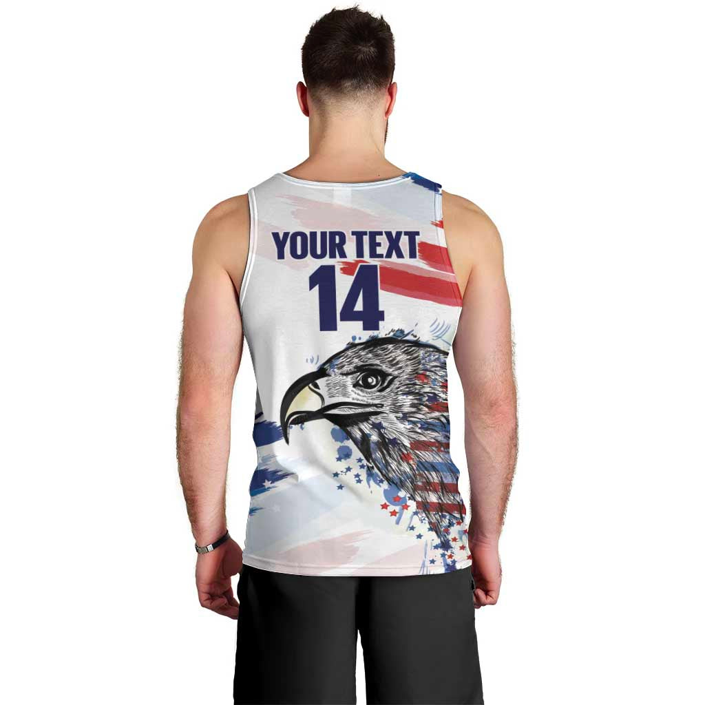 USA 2026 Rugby Custom Men Tank Top Go Eagle Brushes Style