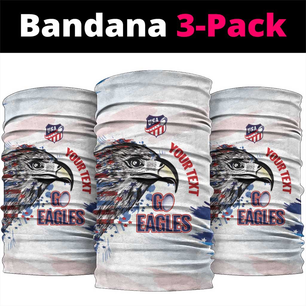 USA 2026 Rugby Custom Neck Gaiter Go Eagle Brushes Style
