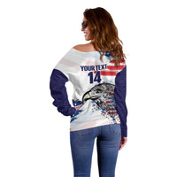 USA 2026 Rugby Custom Off Shoulder Sweater Go Eagle Brushes Style
