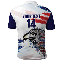 USA 2026 Rugby Custom Polo Shirt Go Eagle Brushes Style