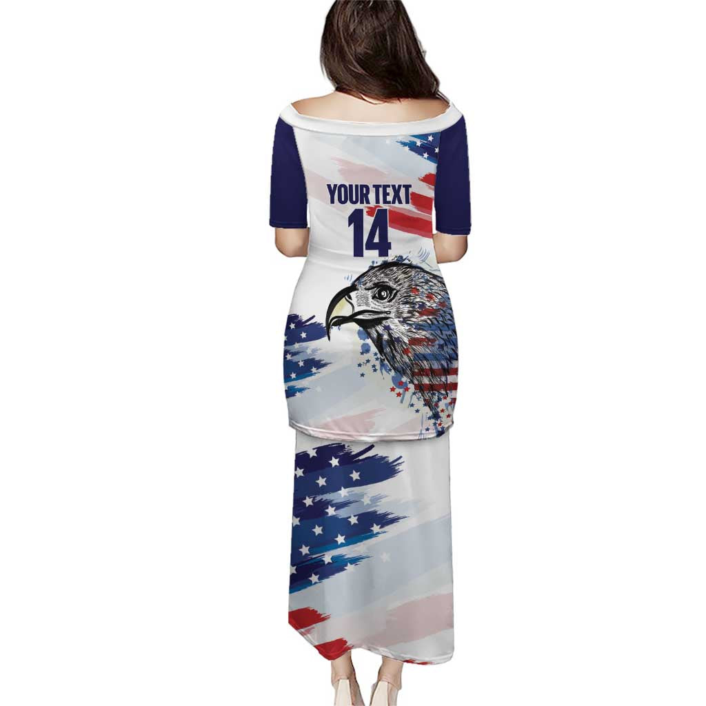 USA 2026 Rugby Custom Puletasi Go Eagle Brushes Style