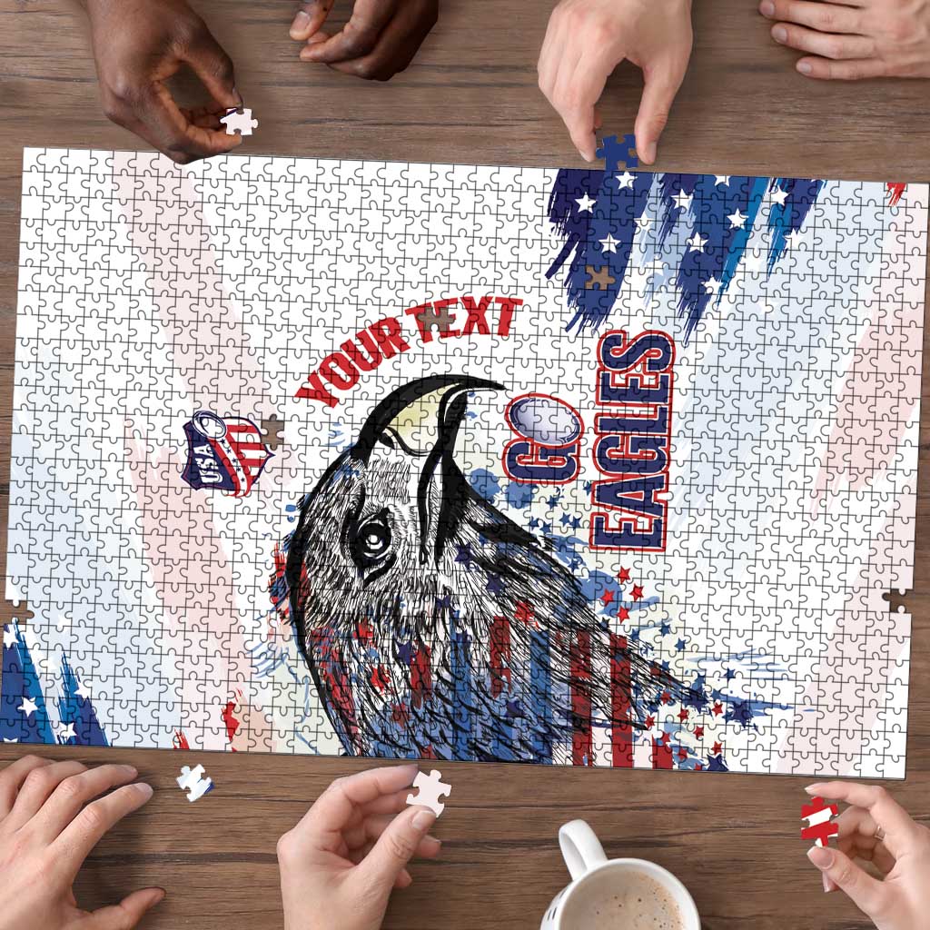 USA 2026 Rugby Custom Puzzle Go Eagle Brushes Style