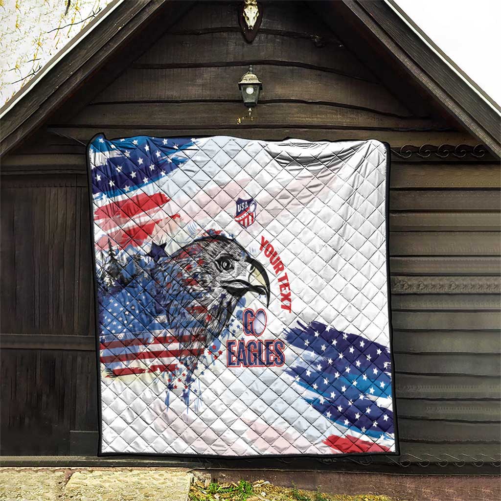 USA 2026 Rugby Custom Quilt Go Eagle Brushes Style