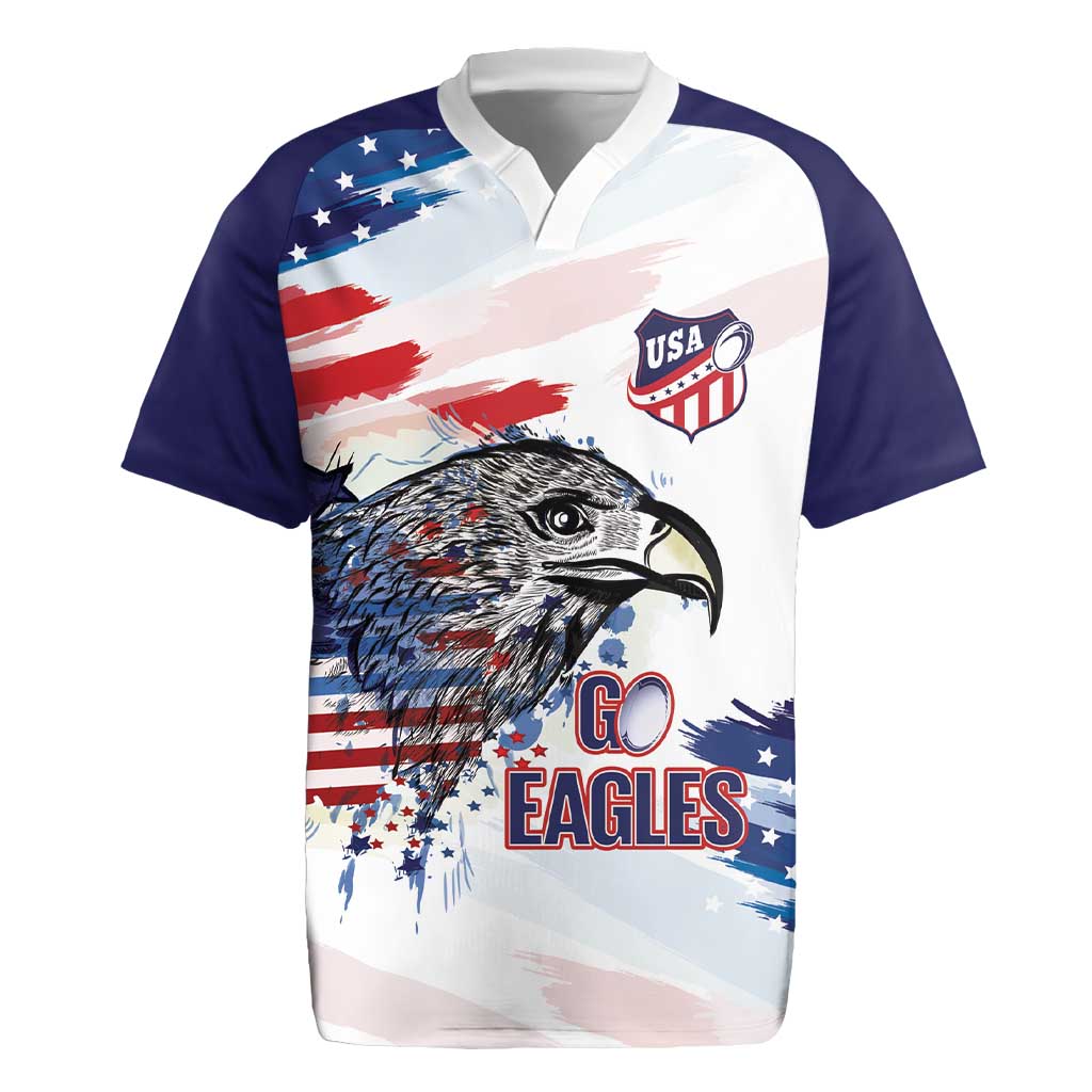 USA 2026 Rugby Custom Rugby Jersey Go Eagle Brushes Style
