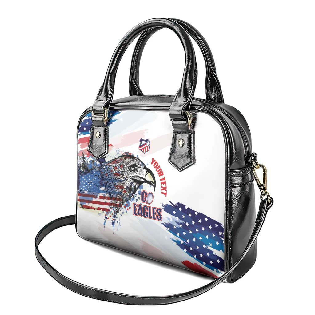 USA 2026 Rugby Custom Shoulder Handbag Go Eagle Brushes Style