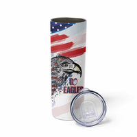 USA 2026 Rugby Custom Skinny Tumbler Go Eagle Brushes Style