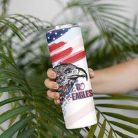 USA 2026 Rugby Custom Skinny Tumbler Go Eagle Brushes Style