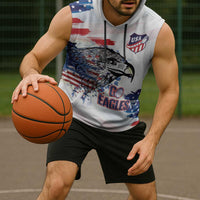 USA 2026 Rugby Custom Sleeveless Hoodie Go Eagle Brushes Style