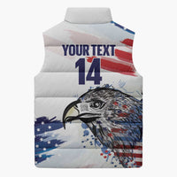 USA 2026 Rugby Custom Sleeveless Puffer Jacket Go Eagle Brushes Style