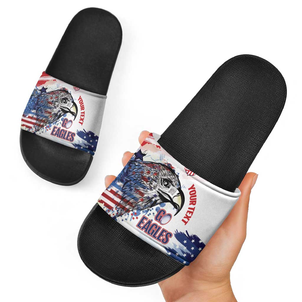 USA 2026 Rugby Custom Slide Sandals Go Eagle Brushes Style