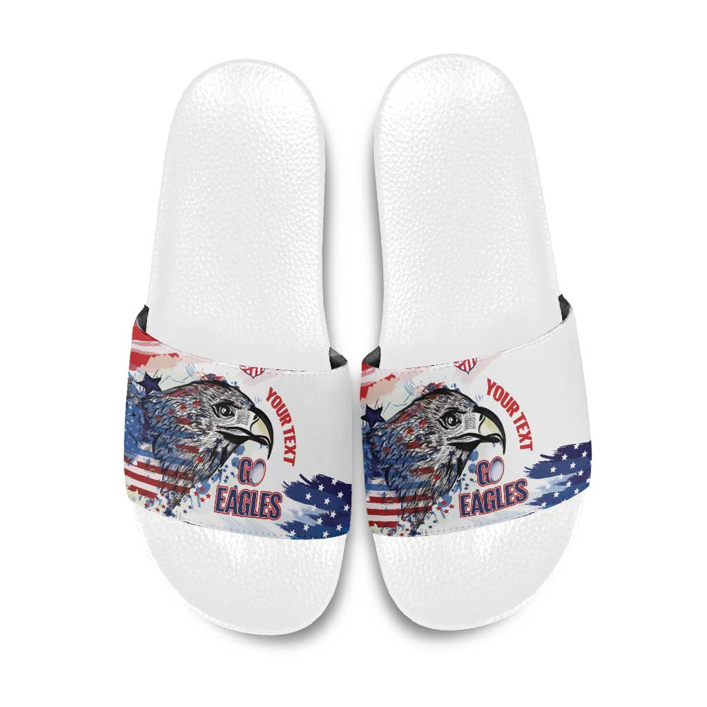 USA 2026 Rugby Custom Slide Sandals Go Eagle Brushes Style