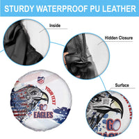 USA 2026 Rugby Custom Spare Tire Cover Go Eagle Brushes Style
