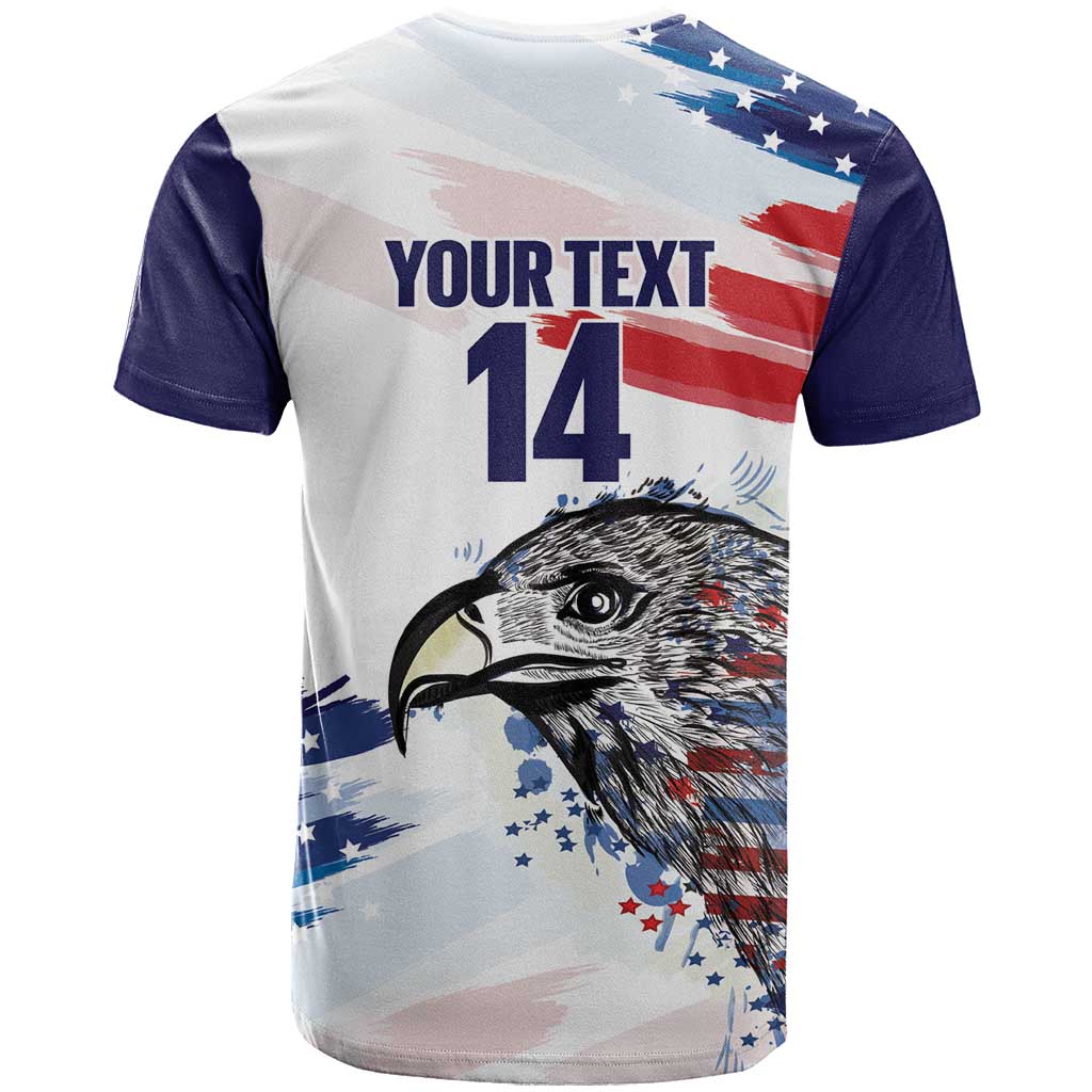 USA 2026 Rugby Custom T Shirt Go Eagle Brushes Style