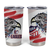 USA 2026 Rugby Custom Tumbler Cup Go Eagle Brushes Style