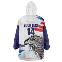 USA 2026 Rugby Custom Wearable Blanket Hoodie Go Eagle Brushes Style