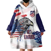 USA 2026 Rugby Custom Wearable Blanket Hoodie Go Eagle Brushes Style